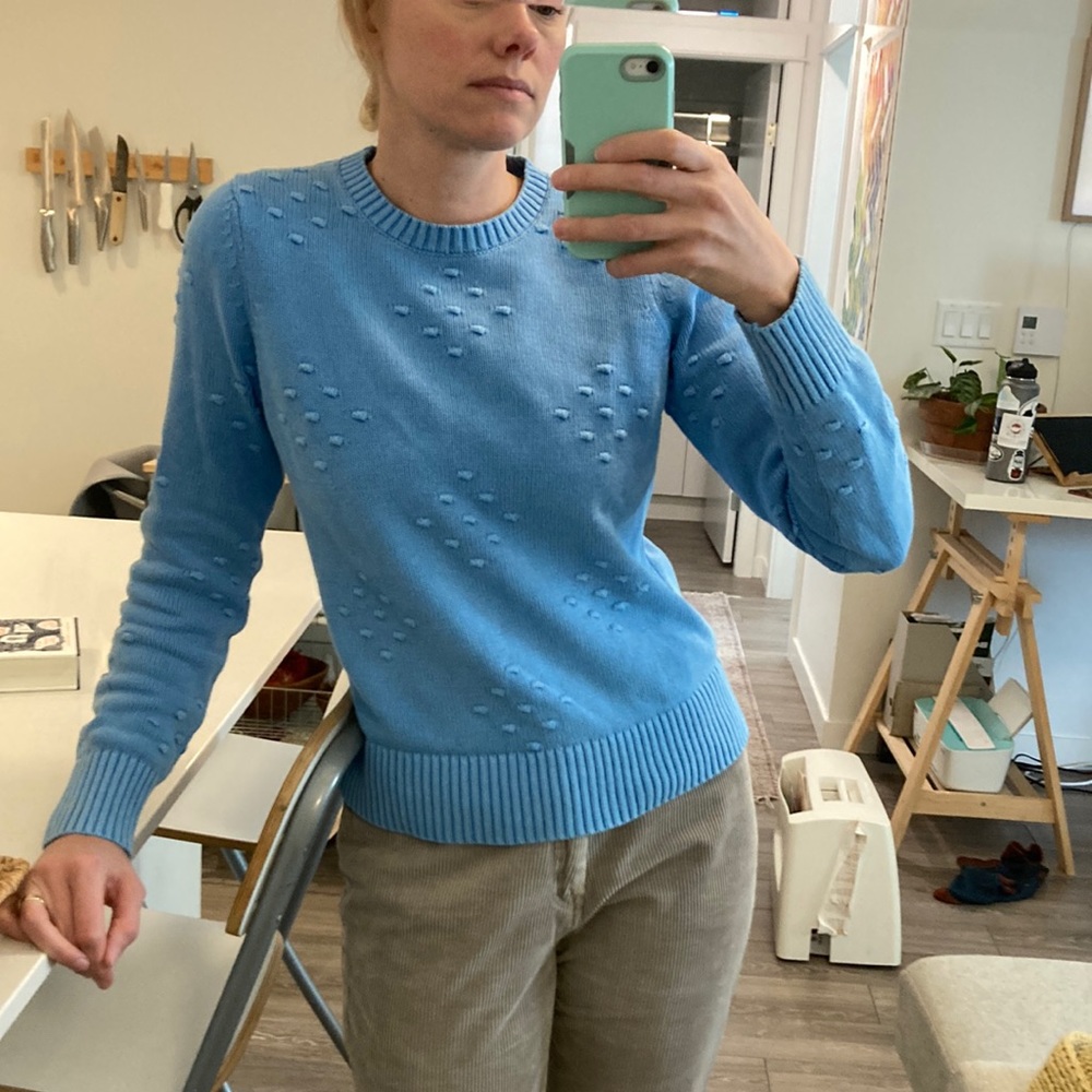 Lucky Brand | Long sleeved cotton sweater | indigo colour